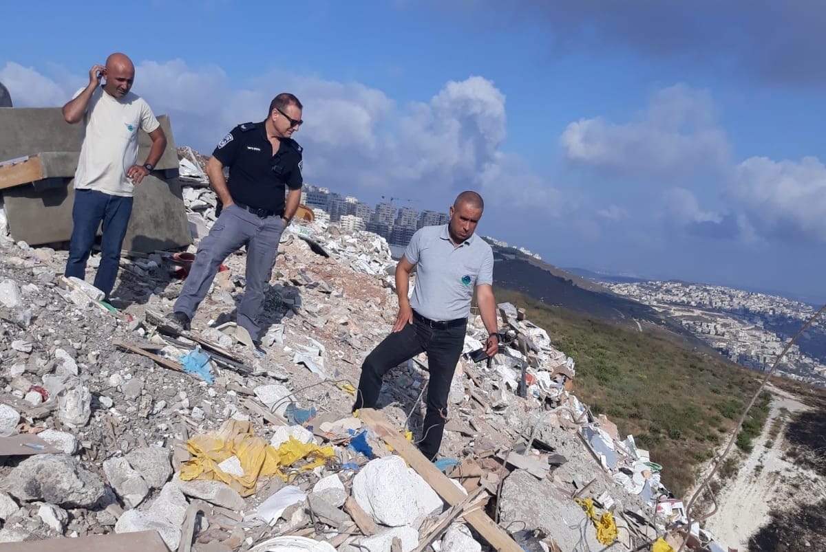 מתחמי פסולת פיראטיים שנמצאו